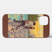 Vliegende vrouwenIdahoVintage-reisposter Case-Mate iPhone Case (Achterkant (horizontaal))
