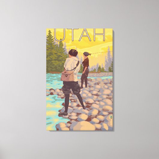 Vliegende vrouwenUtah Canvas Afdruk (Voorkant)