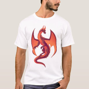Vliegende Vuur Rode Draak T-shirt