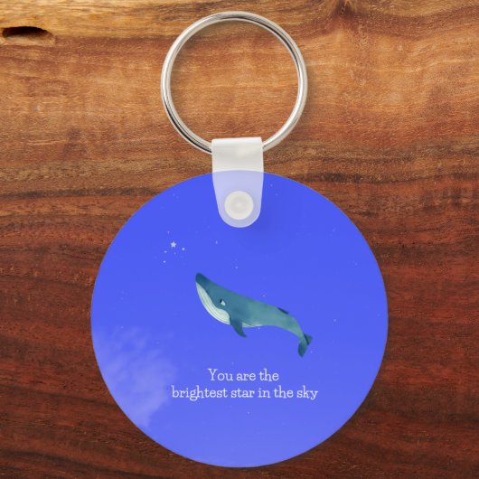 Vliegende walvis sleutelhanger (Voorkant)