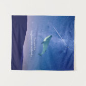 Vliegende walvis wandkleed (Voorkant (horizontaal))