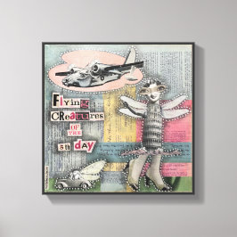 Vliegende wezens van de vijfde dag - Natalie Schro Canvas Afdruk