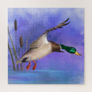 Vliegende Wilde Mallard Duck Puzzel