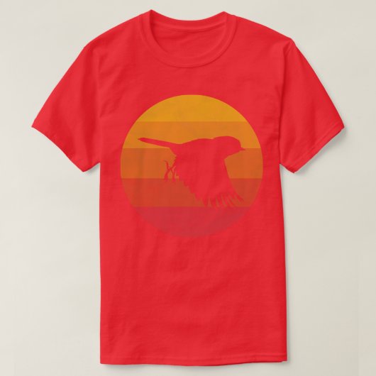 Vliegende Willow Tit Bird T-shirt (Design voorkant)