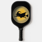 Vliegende Witch Silhouette Pickleball Paddle (Achterkant)
