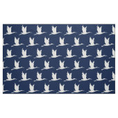 Vliegende witte ooievaar stof (Fat Quarter)