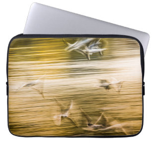 Vliegende zeegarren - abstract laptop sleeve