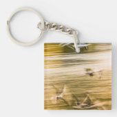 Vliegende zeegarren - abstract sleutelhanger (voorkant)