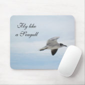 Vliegende zeemeeuw muismat (Met muis)