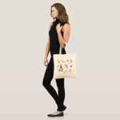 Vliegende zwanenkuikens tote bag (Voorkant (model))