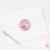 Vliegennevel paarden ronde sticker (Envelop)