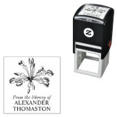 Vliegenvalplant bidsprinkhaan bibliotheek boeknaam  zelfinktende stempel (In situ)