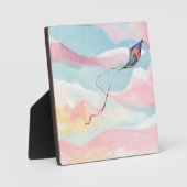 vlieger | Airy Waterverf Sky Painting Fotoplaat (Voorkant)