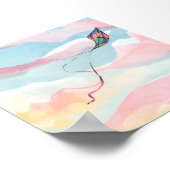 vlieger | Airy Waterverf Sky Painting Poster (Hoek)