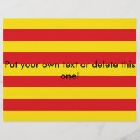 Vlieger met de vlag van Catalonië