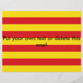 Vlieger met de vlag van Catalonië Flyer (Achterkant)