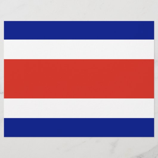 Vlieger met de vlag van Costa Rica Flyer (Voorkant)