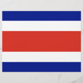 Vlieger met de vlag van Costa Rica Flyer (Achterkant)