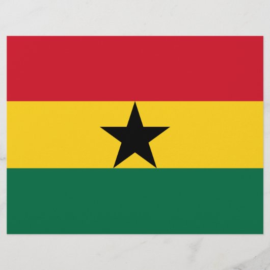 Vlieger met de vlag van Ghana Flyer (Voorkant)