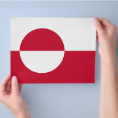 Vlieger met de vlag van Groenland Flyer (Hand)