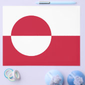 Vlieger met de vlag van Groenland Flyer (Enkel)