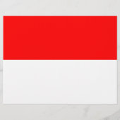 Vlieger met de vlag van Indonesië Flyer (Achterkant)