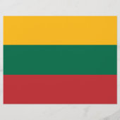 Vlieger met de vlag van Litouwen Flyer (Achterkant)