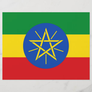 Vlieger met vlag van Ethiopië Flyer