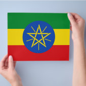 Vlieger met vlag van Ethiopië Flyer (Hand)