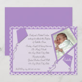 Vliegers Foto/ Doopsel Kaart (Voorkant / Achterkant)