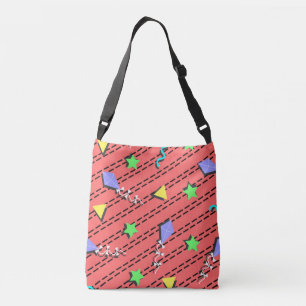 vliegers, sterren, driehoeken en zeeflijnen crossbody tas