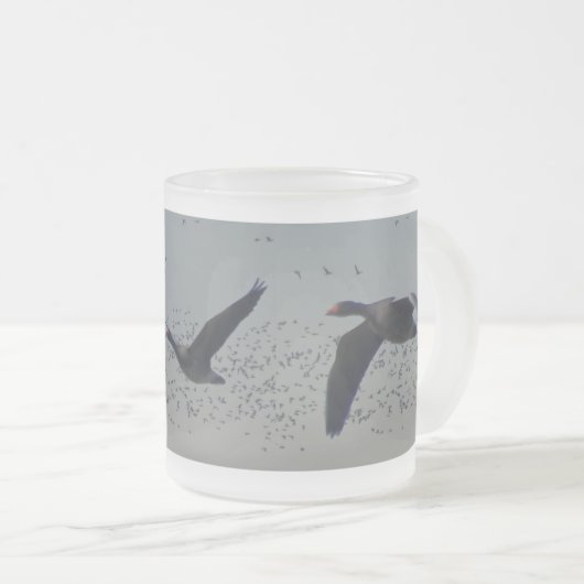 Vliegganzen Mok van gevroren glas (Voorkant rechts)