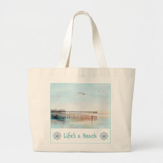 Vlieghoog bij Laagwater Boodschappentas Grote Tote Bag