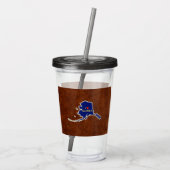 Vliegingspatch van Vliegtuig Acryl Drinkbeker (Achterkant)