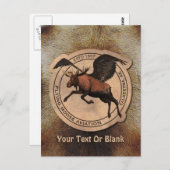 Vliegingspatch van Vliegtuig Briefkaart (Voorkant / Achterkant)