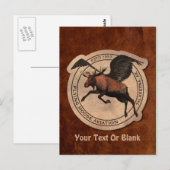 Vliegingspatch van Vliegtuig Briefkaart (Voorkant / Achterkant)