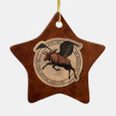 Vliegingspatch van Vliegtuig Keramisch Ornament (Achterkant)