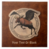 Vliegingspatch van Vliegtuig Tegeltje (Voorkant)