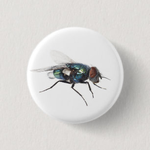 Vlieginsect Ronde Button 3,2 Cm