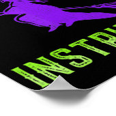 Vlieginstructeur heks Halloween Poster (Hoek)