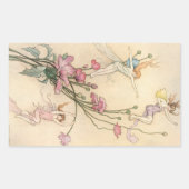  vliegjes, drie spirits gevuld met joy rechthoekige sticker (Voorkant)