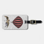  vliegmachine bagagelabel (Voorkant horizontaal)