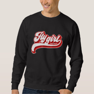 Vliegmeisje 80s 90s Oude School Hip Hop Voor Een Trui