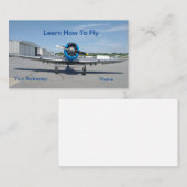 Vliegopleiding School Instructie Visitekaartje (Voorkant / Achterkant)