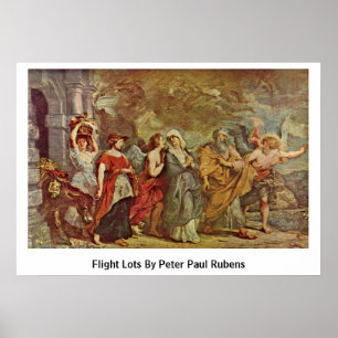 Vliegpartij van Peter Paul Rubens Poster