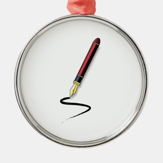 Vliegpen Metalen Ornament (Voorkant)