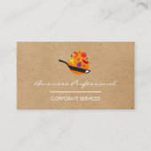 Vliegpende pan visitekaartje (Voorkant)