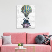 Vliegpinguïns Canvas Afdruk (Insitu (Woonkamer))
