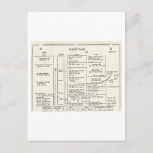  vliegplan Apollo 11 Briefkaart