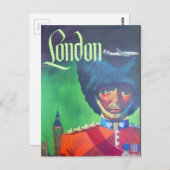 vliegreizen Big Ben Queen Guard Briefkaart (Voorkant / Achterkant)